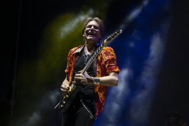 Musisi Steve Vai. Foto: Pierre-Philippe Marcou/AFP