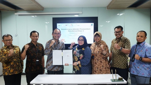PT Waskita Karya Infrastruktur (WKI) melakukan restrukturisasi kredit investasi dengan PT BPD Jawa Barat dan Banten Tbk (Bank BJB) senilai Rp 111 miliar.  Foto: Waskita Karya Infrastruktur