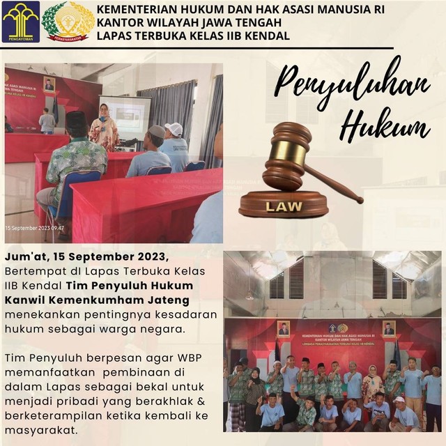 Penyuluhan Hukum Lapas Terbuka Kendal - Foto Lapas Terbuka Kendal