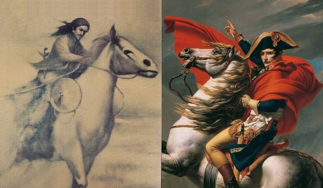 Kolase foto Pangeran Mangkubumi (kiri) dan Napoleon Bonaparte (kanan). Foto: Wikipedia | Google Arts & Culture