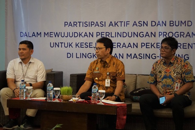 Sosialisasi Perlindungan Jaminan Sosial Ketenagakerjaan oleh Pemkot Yogyakarta. Foto: Dok. Pemkot Yogyakarta 