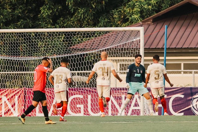 Pertandingan Grup G AFC Cup antara Stallion Laguna vs Bali United, Rabu (20/9/2023).  Foto: Instagram/@baliunitedfc