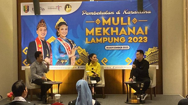 Acara Sharing session dalam pembekalan dan karantina muli mekhanai Lampung 2023. | Foto: Ist
