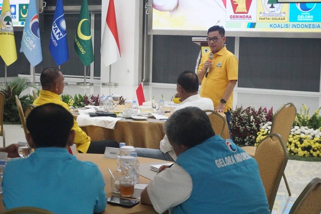 Silaturahmi Tim 8 KIM berlangsung di DPP Golkar Slipi, Jakarta Barat, Rabu (20/9/2023). Foto: Iqbal Firdaus/kumparan