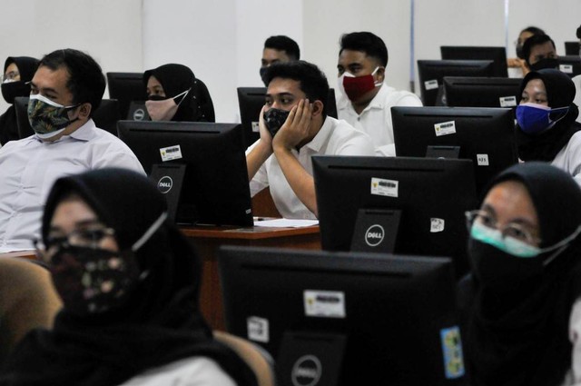 Ilustrasi seleksi CPNS. Foto: Fakhri Hermansyah/ANTARA FOTO