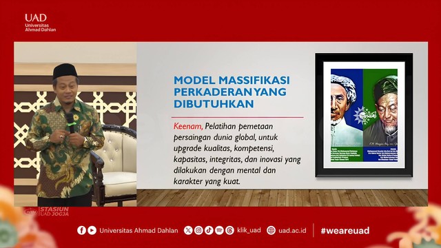 Dr. Piet Hizbullah Khaidir, S.Ag., M.A. pemateri studium generale Masta P2K Universitas Ahmad Dahlan (UAD) (Dok. Isah)