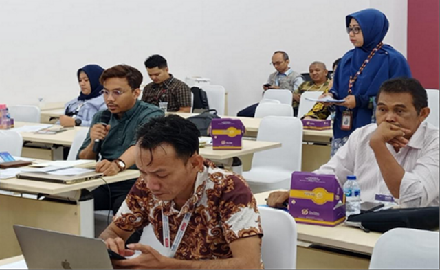 Gambar: Peserta pelatihan kegiatan bimtek katalog elektronik sektoral inovasi dan super tax deduction. (Sumber dok. Foto Tim Panitia Direktorat Kemitraan Riset dan Inovasi BRIN).