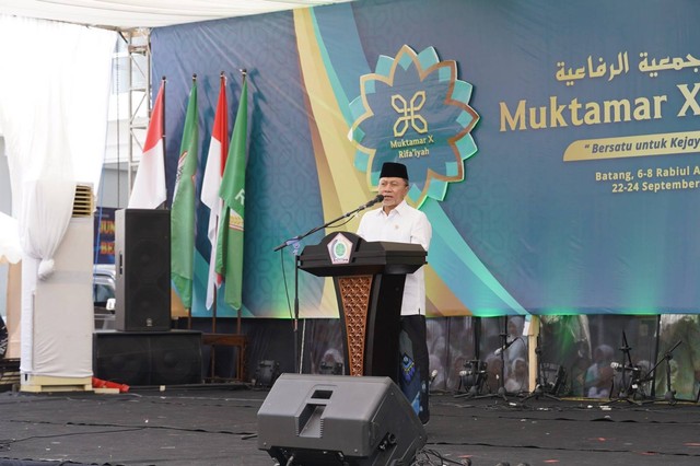 Menteri Perdagangan Zulkifli Hasan menghadiri Pembukaan Muktamar Rifa'iyah ke-sepuluh. Dok Kemendag