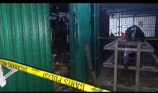 Rumah Tempat Kejadian Perkara Perampokan Sadis Pasangan Lansia.