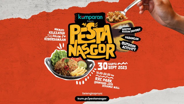 Pesta Nasgor kumparan, 30 September 2023, di BXc Park @Bintaro Jaya Xchange Mall. Foto: kumparan