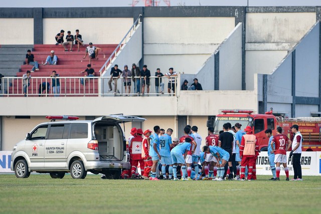 Silvio Escobar di laga Persela Lamongan vs Persekat Tegal dalam lanjutan Liga 2 2023/24 Stadion Mochtar, Pemalang. Foto: Instagram/@perselafc