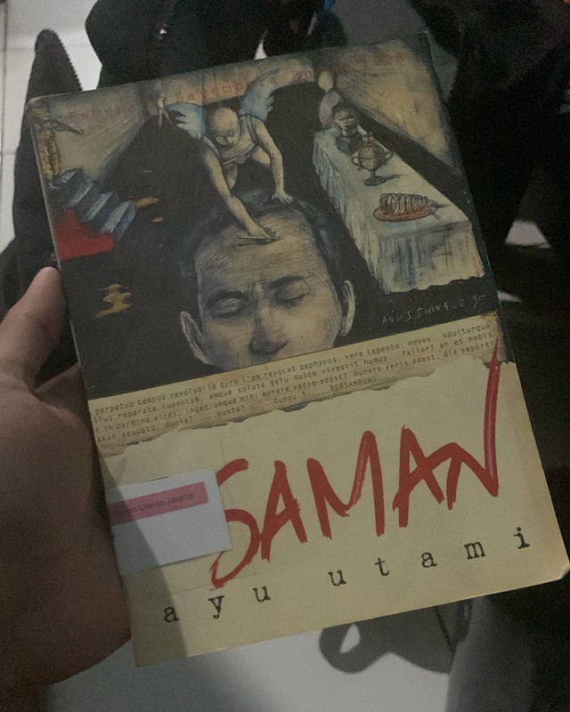 Novel Saman karya Ayu Utami. Foto: Dok. Pribadi