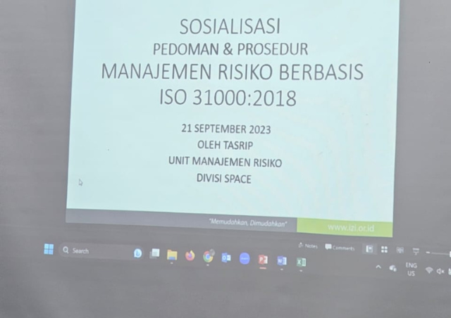 LAZNAS IZI Sosialisasikan Pedoman Dan Prosedur Manajemen Resiko (1)