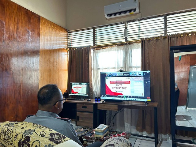 Karutan Majene Ikut Sosialisasi Kepmenkumham Tentang Pembangunan Integritas, Sumber : Humas Rutan Majene