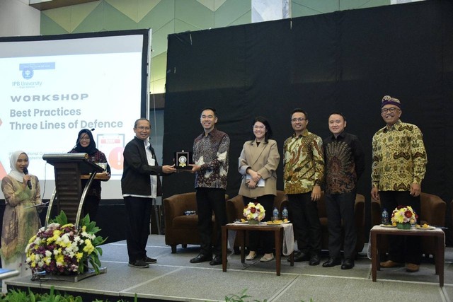Pimpinan IPB Ikuti Workshop Best Practice Implementasi Three Line of Defence
