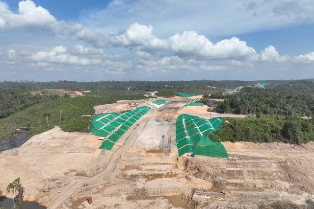 Progres pembangunan tol IKN. Foto: Waskita Karya