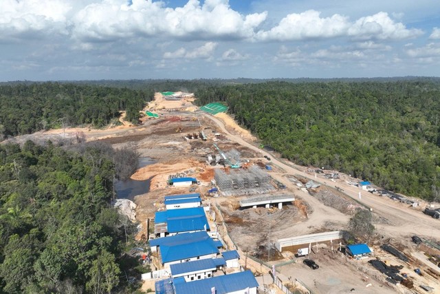 Progres pembangunan tol IKN. Foto: Waskita Karya