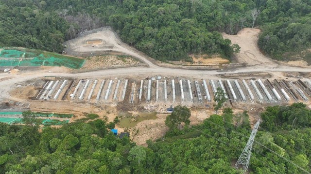 Progres pembangunan tol IKN. Foto: Waskita Karya