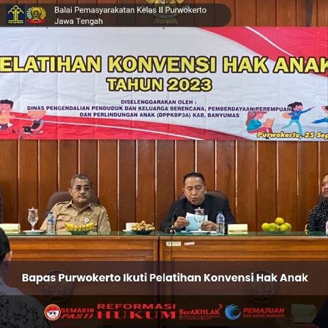 Bapas Purwokerto Ikuti Pelatihan Konvensi Hak Anak