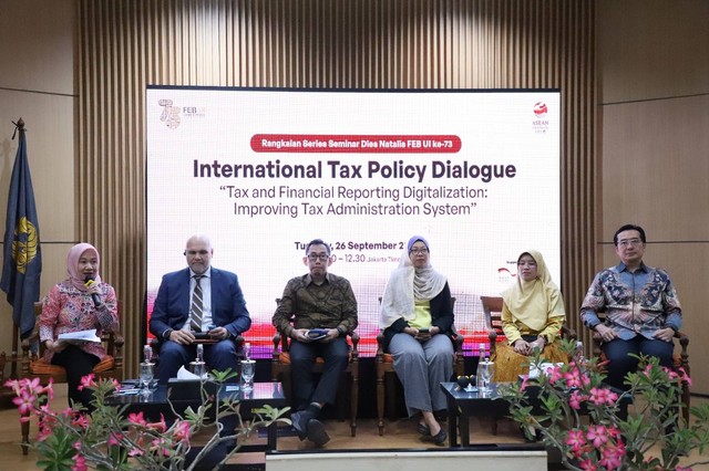Acara International Tax Policy Dialogue, yang bertema Tax and Financial Reporting Digitalization: Improving Tax Administration System yang diselenggarakan FEB UI. dok, FEB UI