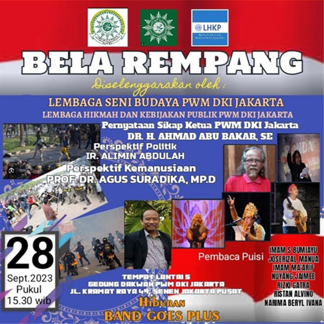 Poster Bela Rempang. Sumber: LSB PWM DKI Jakarta