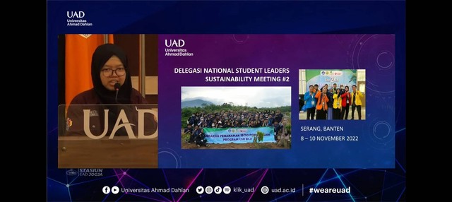 Dwi Herdila, Menteri Lingkungan Hidup Badan Eksekutif Mahasiswa (BEM) Universitas Ahmad Dahlan (UAD) (Dok. Istimewa)