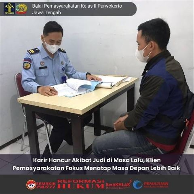 Karir Hancur Akibat Judi di Masa Lalu, Klien Pemasyarakatan Fokus Masa Depan