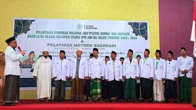 Pelantikan pengurus Jam'iyyatul Qurra wal Huffazh Nahdlatul Ulama (JQHNU) Sulawesi Utara.