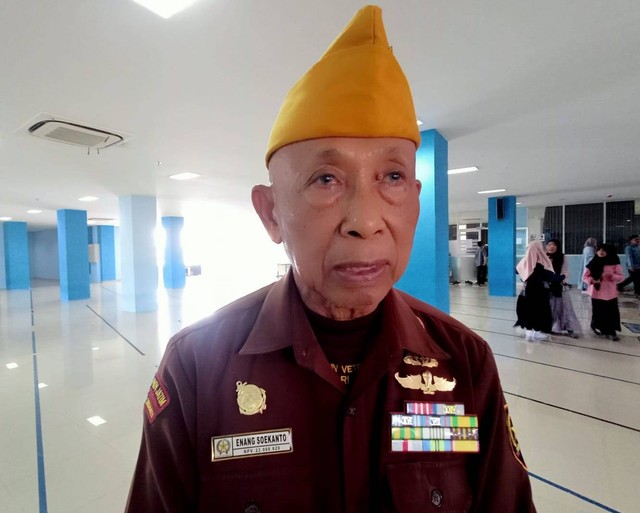 Enang Soekanto, Sekretaris LVRI Kota Surabaya. Foto: Masruroh/Basra