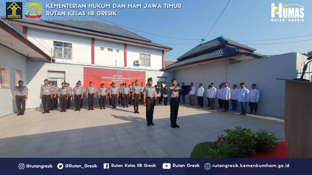 Mengenang Jasa Pahlawan Upacara Hari Kesaktian Pancasila di Rutan Gresik