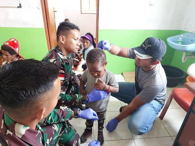 bentuk pengabdian TNI dengan sosialisasi pencegahan stunting