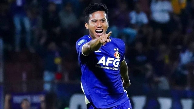 Mohammad Khanafi, penyerang Persik Kediri. Foto: Situs web resmi Liga Indonesia Baru