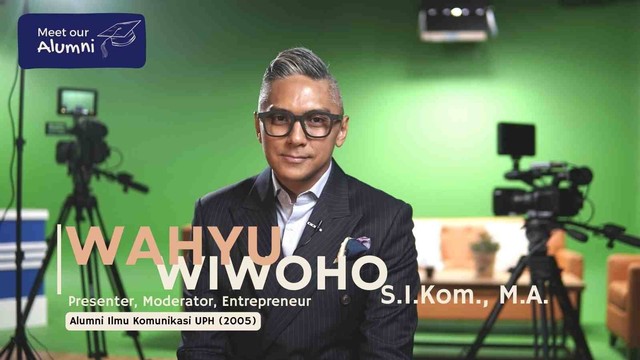 Wahyu Adhika Wiwoho, S.I.Kom., M.A., lulusan Program Studi (Prodi) Ilmu Komunikasi Universitas Pelita Harapan (Ilkom UPH) tahun 2005.