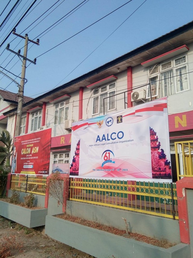 Lapas Tanjung Raja Pasang Banner AALCO