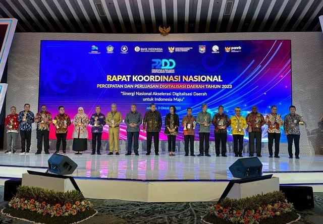 Rakornas Percepatan dan Perluasan Digitalisasi Daerah (P2DD) Tahun 2023, Selasa (3/10/2023). Foto: Kemenko Perekonomian