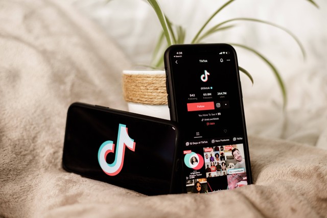 Ilustrasi gambar aplikasi Tiktok. Foto : Unsplash/Collabstr