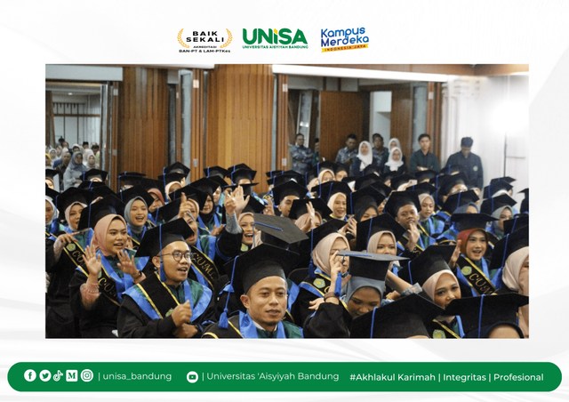 (Wisuda Unisa Bandung ke - 4 digelar pada hari Selasa, 04 Oktober 2023) 