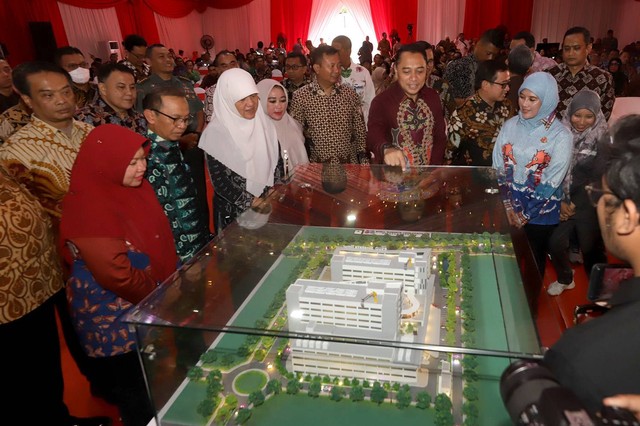 Maket RSUD Surabaya Timur. Foto-foto: Diskominfo Surabaya