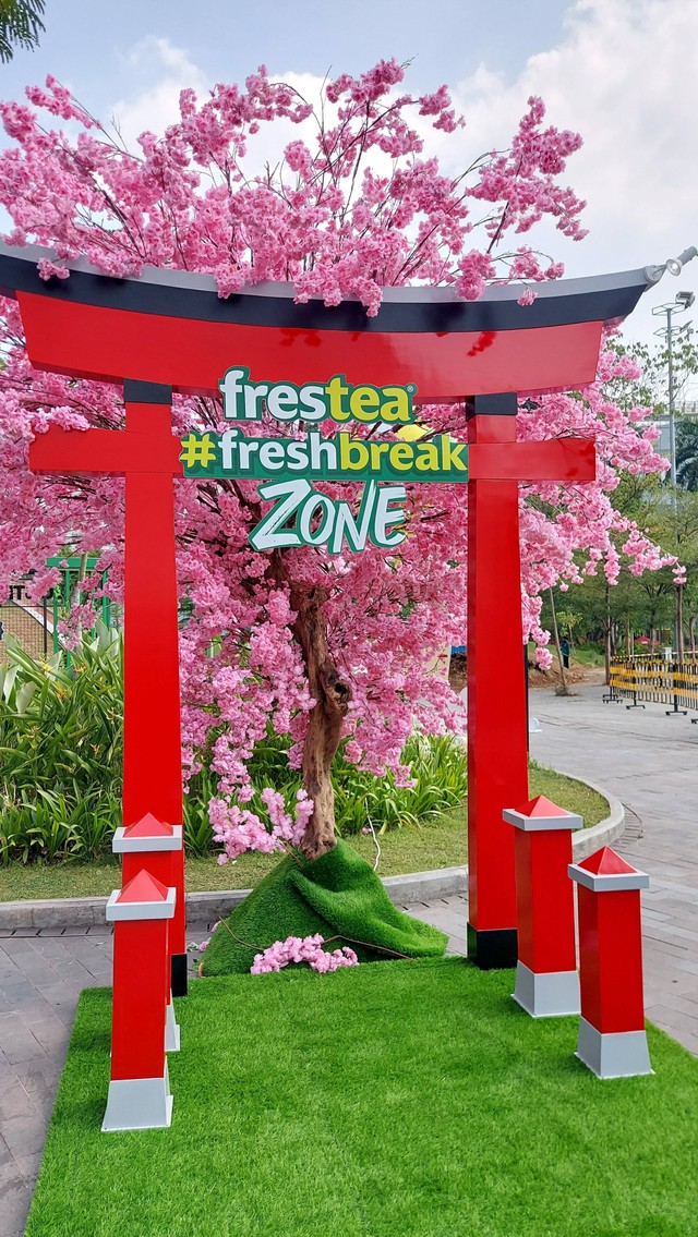 Spot foto ala Negeri Sakura di FreshBreak Zone. Foto: Gitario Vista Inasis/kumparan