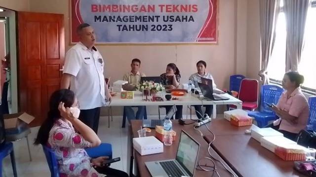 Suasana Bimtek managament usaha untuk industri kecil menengah di Kabupaten Sitaro