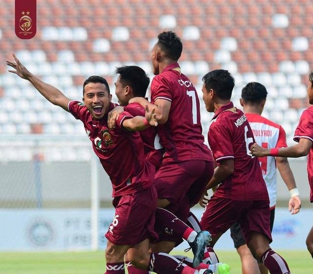 Suasana Laga Sriwijaya FC saat melawan SADA SUMUT FC, Foto : @Sriwijayafc.id