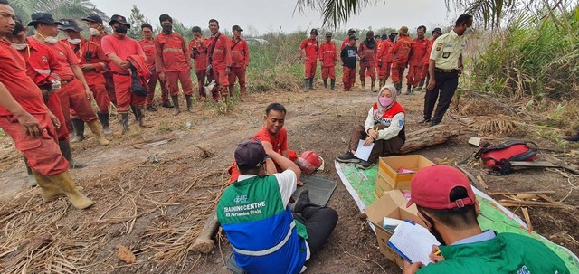 Tim Fire man dan Medical Kilang Pertamina Plaju, Foto : Humas Kilang Pertamina Plaju Palembang