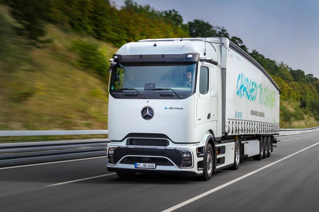 Truk listrik Mercedes-Benz eActros 600. Foto: dok. Mercedes-Benz Trucks