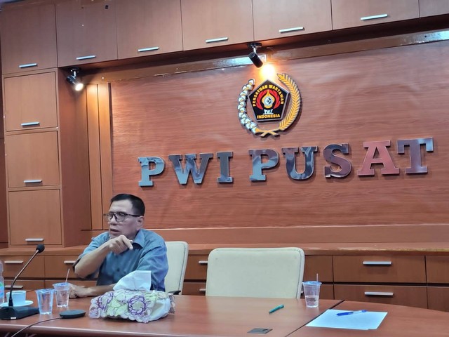 Ketua Umum Persatuan Wartawan Indonesia (PWI) Pusat, Hendry Ch Bangun Foto: Ilham Bintang