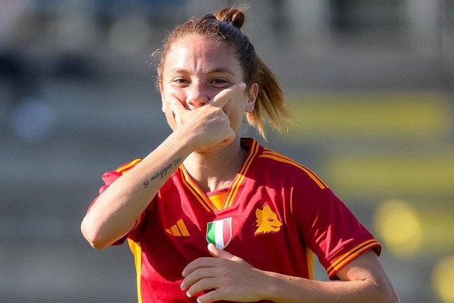 AS Roma vs Vorskla Poltava di Kualifikasi Liga Champions Wanita 2023/24. Foto: Instagram/@asromawomen