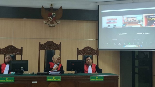 Sidang vonis Briptu Muhammad Kharisma Anugerah, Kamis (12/10). Foto: Arfiansyah Panji Purnandaru/kumparan