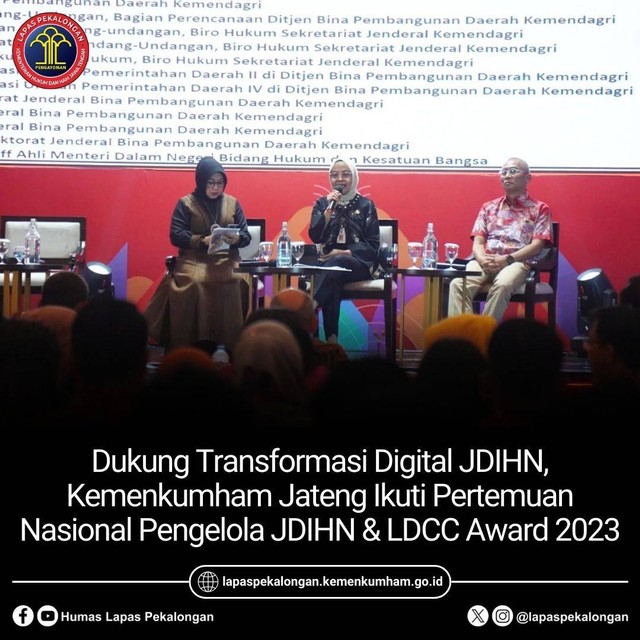 Kemenkumham Jateng Ikuti Pertemuan Nasional Pengelola JDIHN Dan LDCC ...