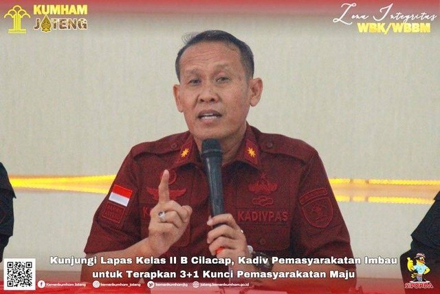 kadivpas berikan arahan tentang 3+1 kunci pemasyarakatan maju