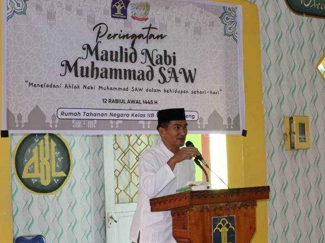 Narapidana Rutan Soppeng Antusias Ikut Acara Peringatan Maulid Nabi Muhammad SAW