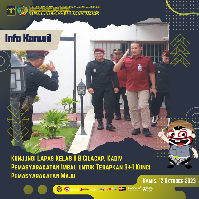 Kadiv Pemasyarakatan Imbau untuk Terapkan 3+1 Kunci Pemasyarakatan Maju